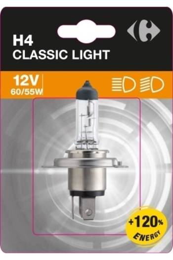 Carrefour Bec auto H4, +120% energie, 12 V