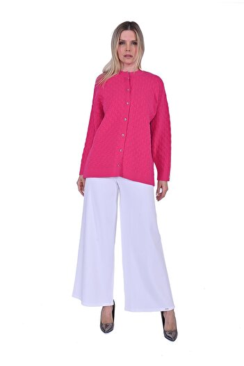 Invee Invee 6939 Knitwear Cardigan - Fuchsia