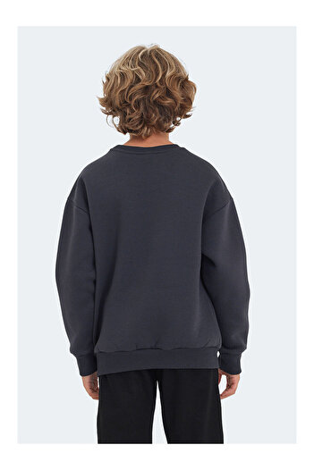 LC Waikiki Lone Unisex Kids Sweatshirt Dark Gray