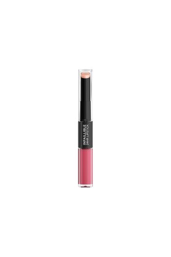 L'Oreal Paris Ruj Infaillible 804 Metro Proof Rose în 2 pași