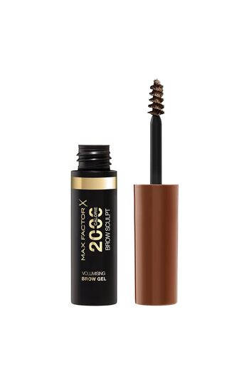 Max Factor Gel pentru sprâncene volumizant, 2000 de calorii, rezistent la apă, anti-pătare, 003 Maro