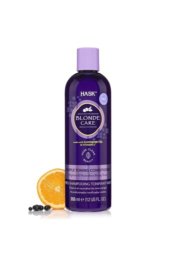 HASK Blonde Care Purple Conditioner – for all shades of blonde, color-safe, gluten-free, sulfate-f