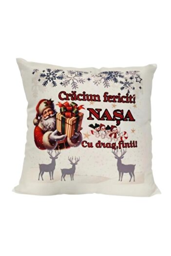 OEM Set of 2 Personalized Pillows Gift for Godparents, ''Merry Christmas''