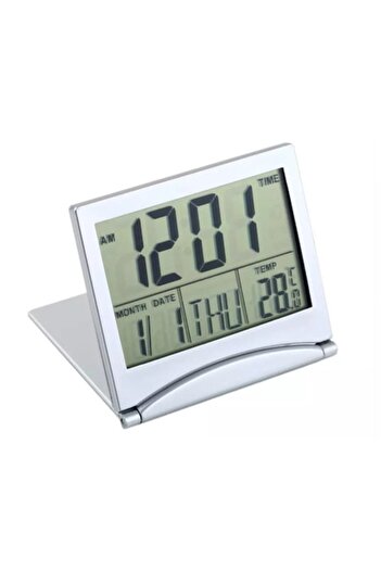 Stone Digital Desk Clock with Thermometer and Calendar, Stone®