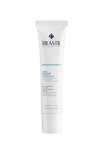 Rilastil Progression Plus Anti-Wrinkle Cream, Collagen and Hyaluronic Acid, 40 ml