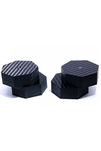 No branded XSSH JD2 Heptagon Carbon Platform (4), 60×20 mm Anti-Vibration Feet, Hi-Fi Gear