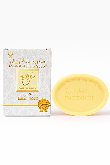 MUSK AL TAHARA Sensitive Area and Body Sandal Musk Soap 50Gr+ Perfume and Moisturizing Cream 50ml 50ml