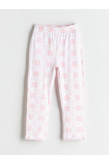 LC Waikiki Beli Lastikli Desenli Kız Çocuk Pijama Alt