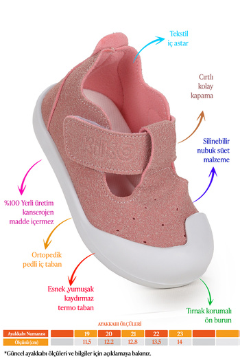 KARAMAZI Elroy First Step Velcro Baby Girl Casual Shoes