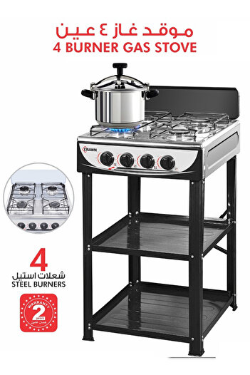 Denx Four-burner gas stove with 2-meter gas hob
