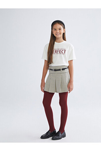 LC Waikiki New Season Pleated Girl's Shorts Skirt