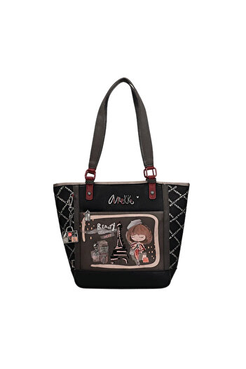 Anekke Casual purse, women, 41802-134, black, -leather