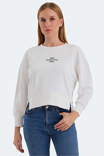 Slazenger Vital Oversize Women's Sweatshirt White