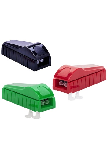 POLO SHOP Double Manual Cigarette Maker, 8 Mm, Tobacco Injector, Green