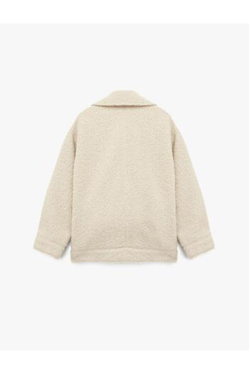 Koton Long Sleeve Pocket Zipper Detailed Short Boucle Coat (Aw 25)