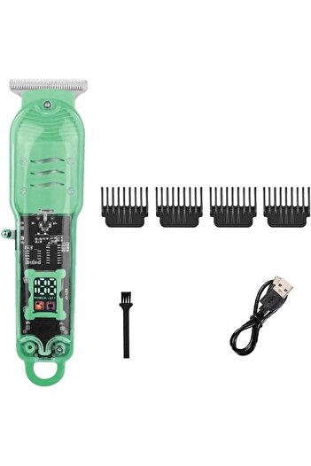 Generic Razors Transparent Hair Clipper Original Set Hair Clipper for Shaving for Boyfriend Atomizer Men's E