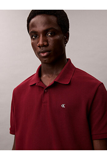 Calvin Klein Men's Monogram Pique Polo T-Shirt