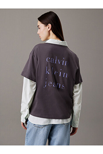 Calvin Klein Women's Script Institutional Back T-Shirt