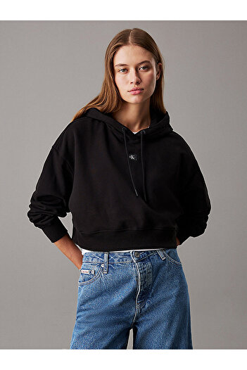 Calvin Klein Women's Woven Label Hoodie