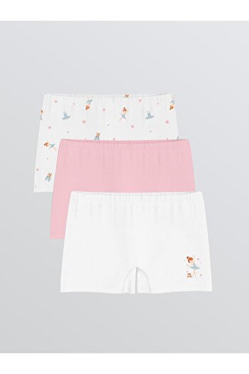LC Waikiki Printed Girl's Boxer 3-Piece (W5)