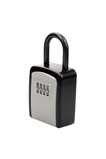 OEM Metal Key Box, Mechanical Code, 138x75x37 mm, Hotel Use, Waterproof, Wall Mounted, Grey/Black
