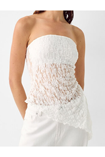 Bershka top, white