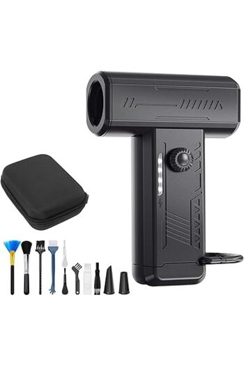 Generic Mini Jet Blower — 130,000 RPM Cordless Electric Air Duster, Handheld Fan for Cleaning Computers, K