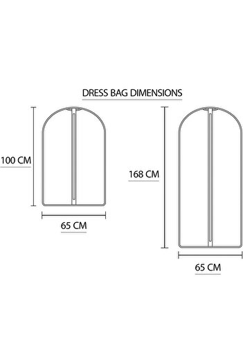GOTA Wedding Dress Garment Bag 'Yes I Do' with Zipper Closure