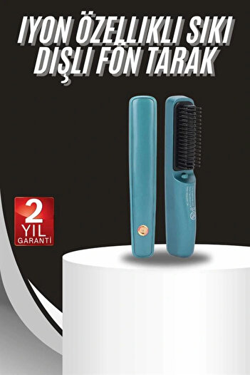 shopwave Tight Tooth Blow Dry Comb Ion Feature Hair Straightener Comb