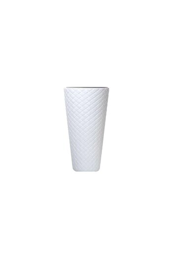 Prosperplast Flower Pot MATUBA Slim, 40×78 cm, White,