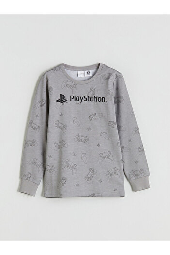 LC Waikiki İzr New Season Crew Neck Playstation Printed Boys' Pajama Set