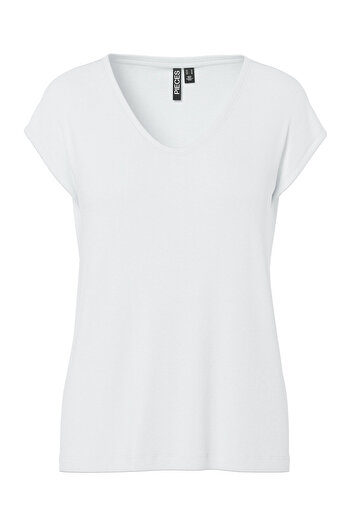PIECES Γυναικείο T-Shirt 17078732 Λευκό
