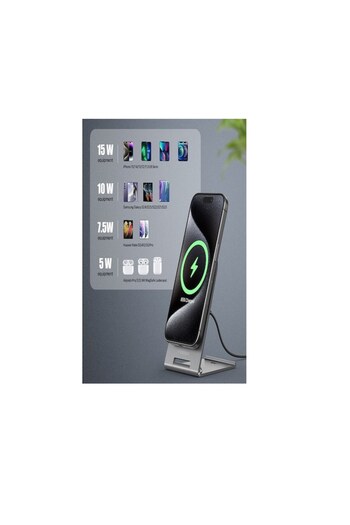 Veger Wireless Charger 15W, Ultra-Thin Foldable, Black