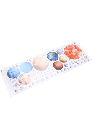 Caapmony wall sticker set, planets pattern, PVC, multicolor