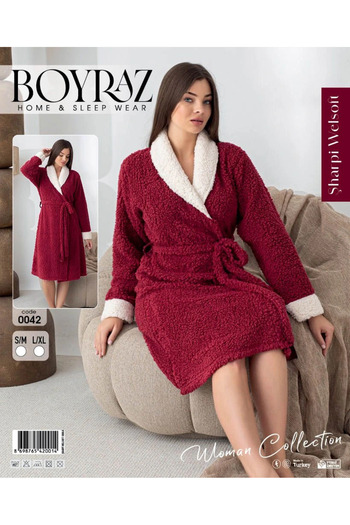 KARAKAŞ Boyraz 0042 Women's Sharpi Welsolf Dressing Gown