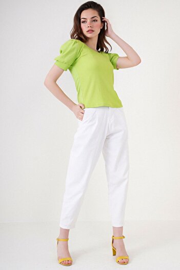 Hiccup Bdart Slim Fit Square Neck Blouse