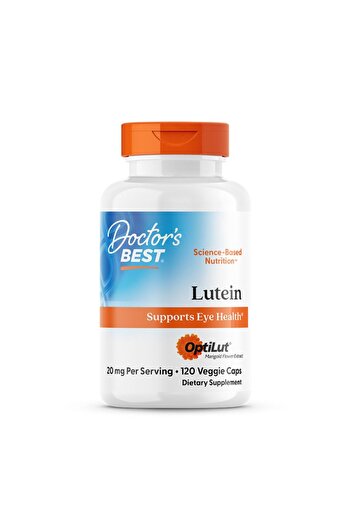 Doctor's Best Lutein Optilut, 20 mg, 120 Veggie Capsules, Supports Eye Health and Function
