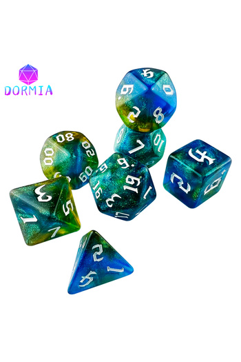 Choice e02 Dice Games TRPG DND Dice Set Most POP Multi Colours Amazing Retro Font Style And Pattern For Sou