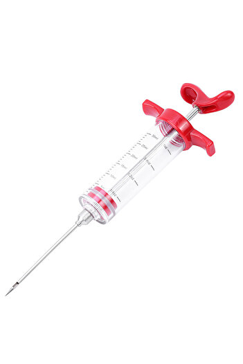 Choice A LMETJMA Meat Injector Syringe With 3 Marinade Injector Needles for BBQ Grill Turkey Injector Kit .