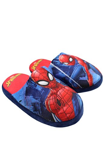 SPIDERMAN Boys' slippers, plush, multicolor, non-slip sole,