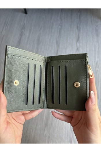 yako Livia Knitted Patterned Women's Wallet – with Card Holder and Coin Compartment, 12X9 cm
