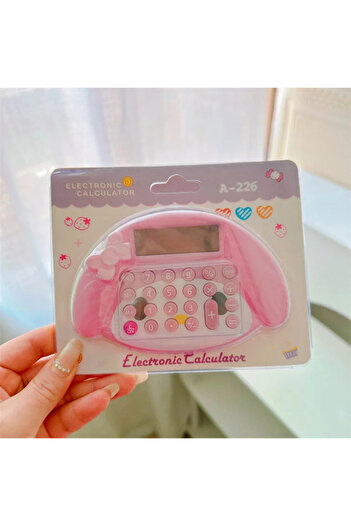 Miniso My Melody Sanrio Anime Hello Kitty Kawaii Cat Head Calculator Cinnamoroll Kuromi My Melody Convenien