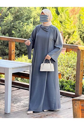 Nissra Ankanoor Envelope Sleeves Knitted Ferace&Dress Anka255103