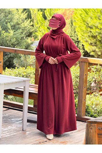 Nissra Ankanoor Envelope Sleeves Knitted Ferace&Dress Anka255103