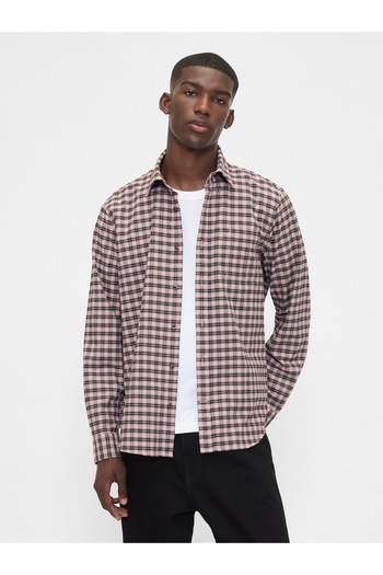 GAP Erkek Pembe Standart Fit Oxford Gömlek