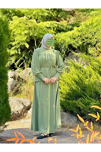 Nissra Ankanoor Knitted Robe and Skirt Set Anka255104
