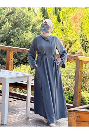 Nissra Ankanoor Envelope Sleeves Knitted Ferace&Dress Anka255103