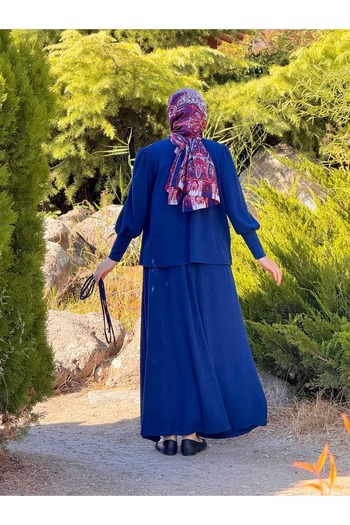 Nissra Ankanoor Knitted Robe and Skirt Set Anka255104