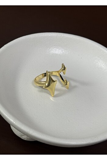 KİLİGİSTANBUL 3 Star Ring Gold, Adjustable