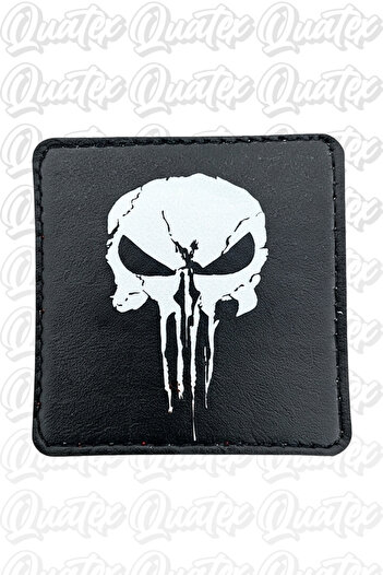 QUATEX Punisher Designed Velcro Leather Patch